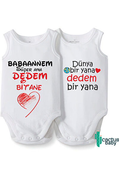 CACTUS COLLECTION بدلة أطفال من BABAANNE مكونة من قطعتين مصنوعة من القطن 100%