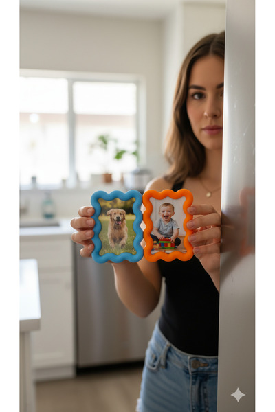 CharmFancy Lumoi Studio - 2'li Mıknatıslı Fotoğraf Çerçevesi - Mini Çerçeve -...