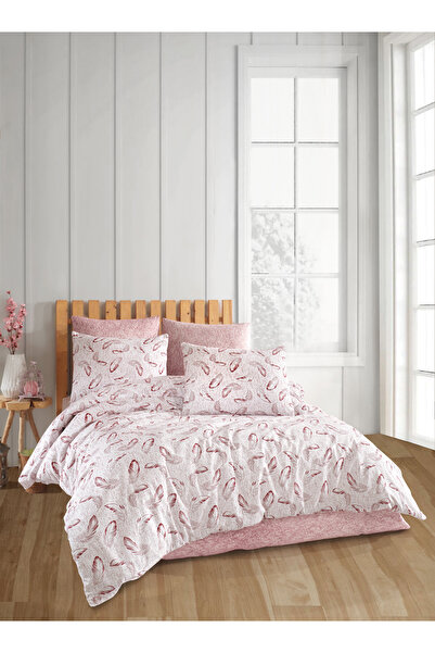 PERLE MAİSON Perlemai̇son Double Size Ranforce Bedding Set'Juli̇e Gülkurusu'