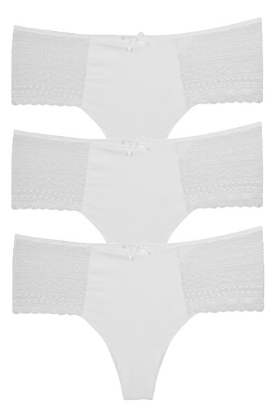 Vanilya Secret Čipka Laser tanga 3-pak