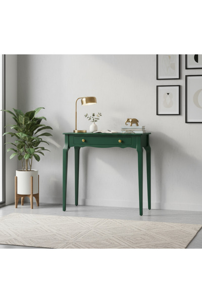 Wooding Mobilya 90 Cm Masif Konik Yeşil Dresuar