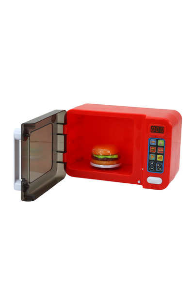 Bebelul RED toy microwave oven with food accessories