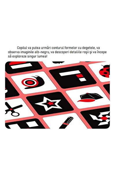 TEONA CONCEPT 20 interactive Montessori visual stimulation cards for babies (black, white, red) – Teona Concept,