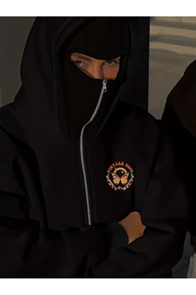 LAND MODA سترة صوفية للجنسين من Snow Masked Ninja من الصوف السميك بخيطين