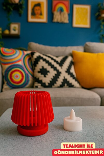 CharmFancy Lumoi Studio - Dekoratif Mini Abajur ve LED Tealight Mum Seti - Lu...