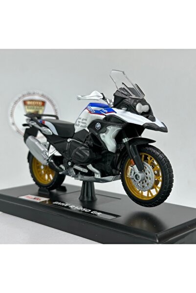 MotoGarage BMW R1250 GS 1:18 Diecast Motosiklet Model – Metal Koleksiyon Maketi