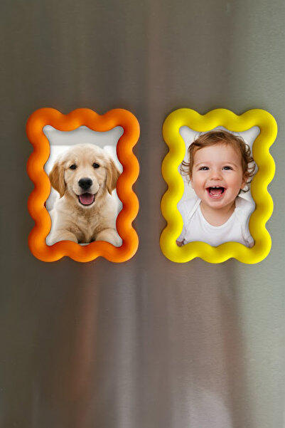CharmFancy Lumoi Studio - 2'li Mıknatıslı Fotoğraf Çerçevesi - Mini Çerçeve -...