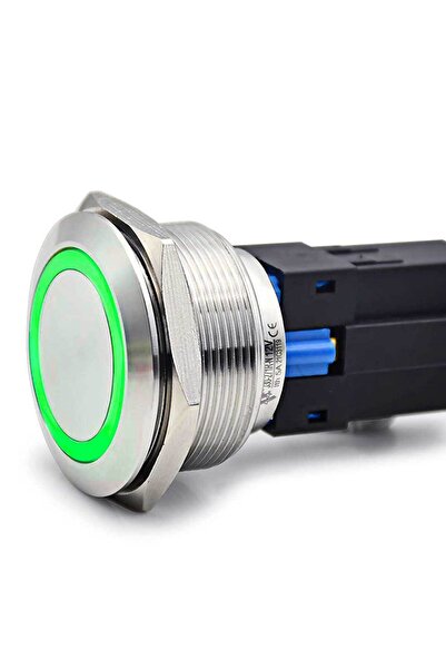 ElectroAZ Buton de acționare 30 mm cu LED verde de revenire 24 V