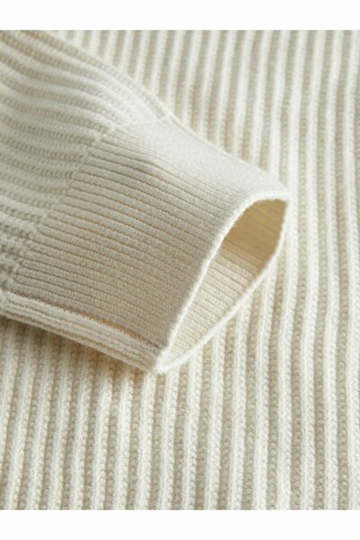 Jack & Jones Men's White Jcogrid Knit Crew Neck Sweater & Cardigan 12283169-Seasalt