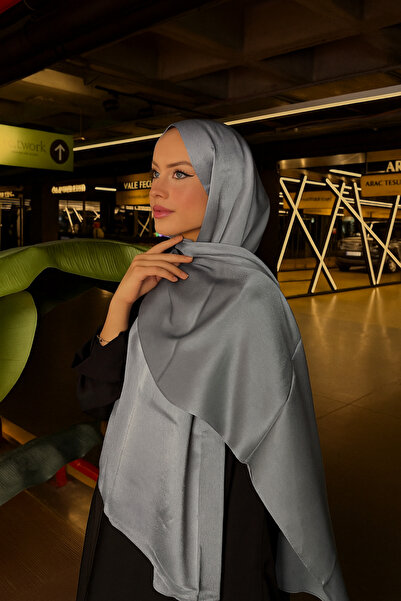 VIEN POLO Düz Jan Abiye Şal – Işıltılı, Dökümlü ve Şık Görünüm