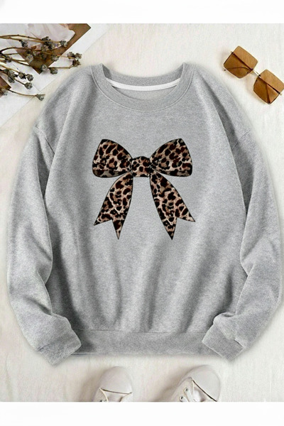 one button Unisex imprimeu leopard Detaliu panglică cu imprimeu Gâtul cu gule...