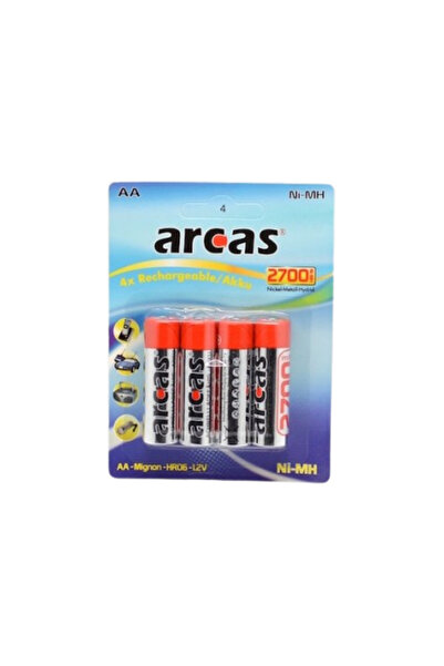 ElectroAZ Set de 4 baterii R6 AA Arcas 2700mAh Ni-MH