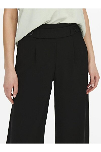 ONLY Women's Black Jdygeggo Life New Long Pant Jrs Noos Trousers 15208430-Black