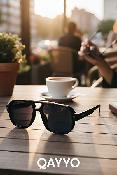 QAYYO Accessories Joom Black Men Women Unisex Quality Uv400 Sunglasses