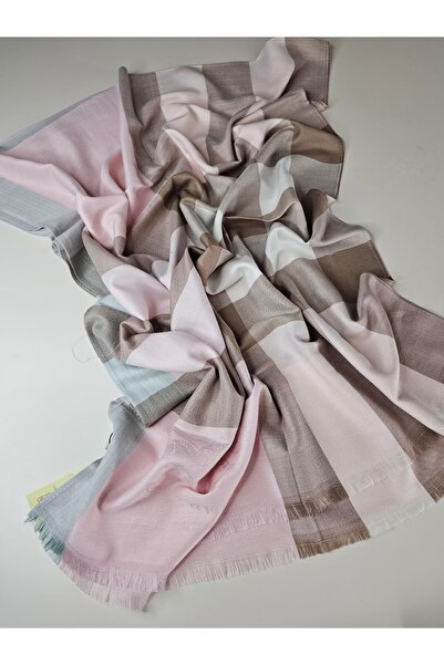 Shiva Scarfs وشاح حريري من الصوف بنمط منقوش من B Tema، وشاح ناعم من القطن وال...