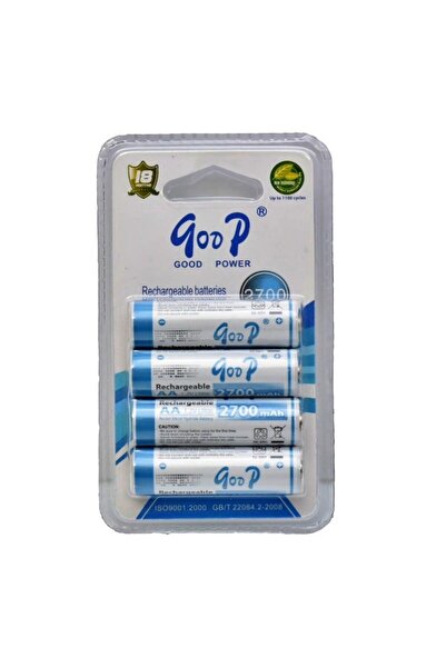 ElectroAZ Set de 4 baterii Good R6 AA, 2700mAh, Ni-Mh