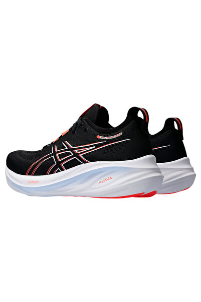 Asics Men's Gel-Nimbus 26 Sneaker, BLACK/TRUE RED