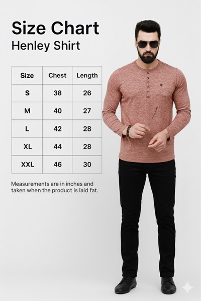 STITCH by MH Men’s 4-Button Henley Long Sleeve T-Shirt