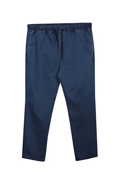 tambattal Winter Plus Size Lace-Up Denim Pants