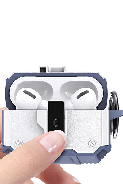 Nezih Case Apple AirPods Pro 3 Compatible Carbon Fiber Textured Shock-Absorbing Airbag Protection Tpu Armor Case