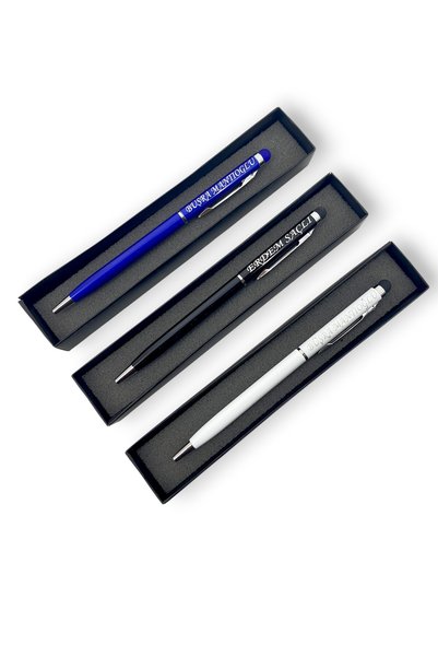 SürLaz Öğretmenler Günü Özel 3'lü İsimli Slim Touch Pen Tükenmez Kalem İsim Y...