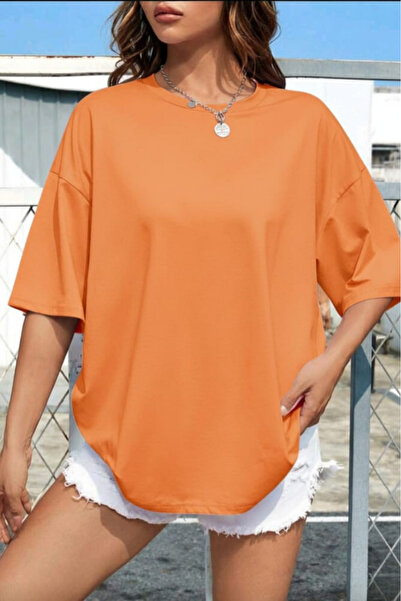 New Shine Μπλουζάκι Unisex oversized χωρίς στάμπα