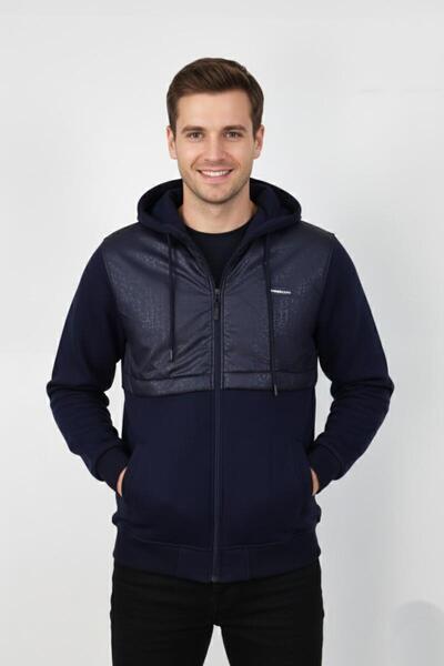 BAGLAN Model matlasat pentru bărbați, cu 3 fire K cu glugă Sweat tricou BGL-S...