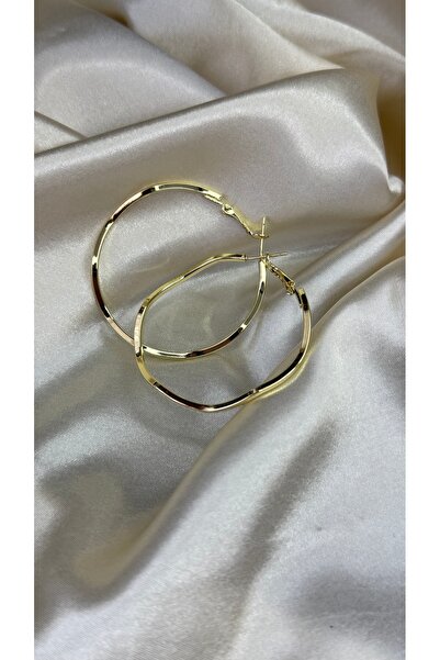 BUSİELLE JEWELRY أقراط ذهبية بتصميم سداسي