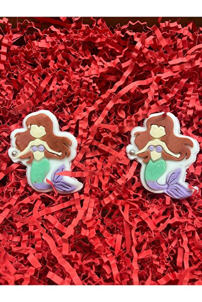 uğurarslan butik 2'Lİ DENİZ KIZI FİGÜRLÜ ŞEKER HAMURU - PASTA SÜSÜ - DOĞUM GÜ...