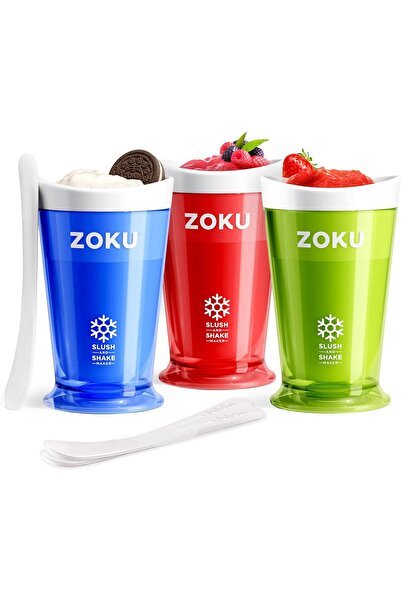 Zoku Original Ice & Milkshake Maker - 1-Pack (Blue/Red/Green)