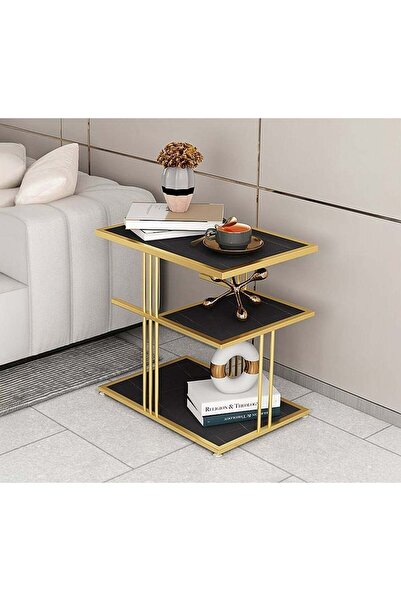 Generic Three-Shelf Wooden Side Table