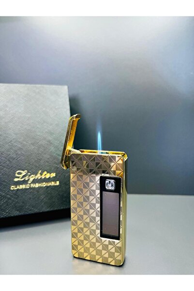 doğan hediyelik Pilli Ateşleme Rüzgara Dayanıklı Gazlı Lüks Çakmak