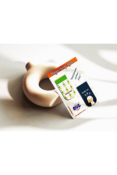 AGG Reklam مجموعة من 2 علامة كتاب مغناطيسية (مغناطيسية) ذات طابع اليوغا