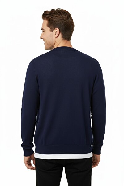 BAGLAN Men's Sports Thessaloniki Buttoned Cardigan Regular Fit Bgl-St04873