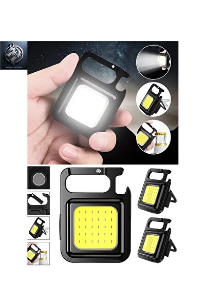 KURTBEY OUTDOOR Fonksiyonlu Mıknatıslı Mini Led El Feneri Anahtarlık Tipi Kli...