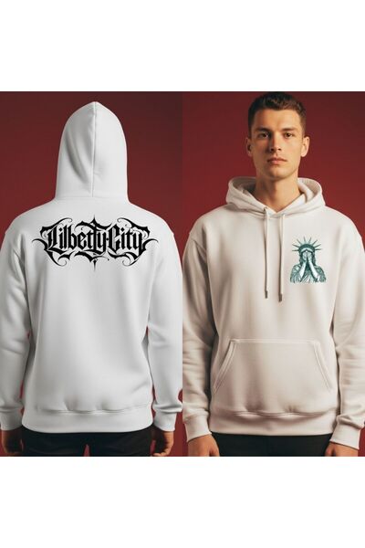 Etoile Studio Libercity Printed Unisex 3 Thread Fleece O Oversized Fall/Winte...