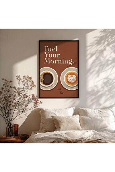 Esci Design Framed Coffee Corner Painting - Kitchen Painting - Kitchen Wall Art - Trend Painting - Coffee 1004