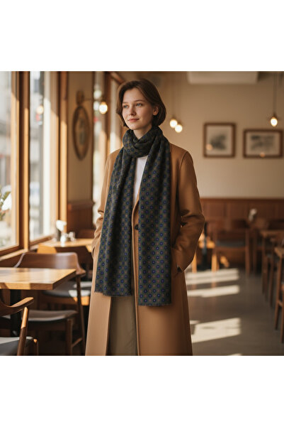 CROATE Italian Double-Sided Silk Print Shawl-Scarf