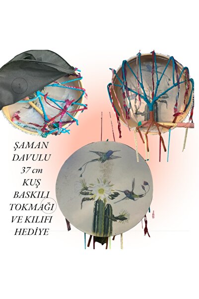 KAM Şaman davulu ,Kam davulu 37 cm kılıfı ve tokmağı hediye