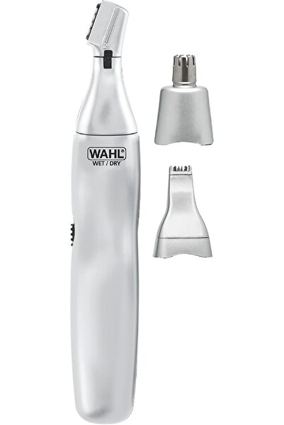 Wahl 3-in-1 Washable Battery Nose & Ear Hair Trimmer - Silver