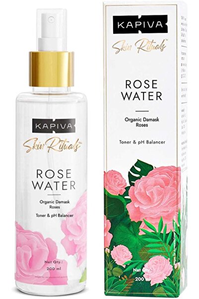 KAPİVA Organic Rose Water Spray (Gulab Jal), Facial Mist & Toner, 200 ml