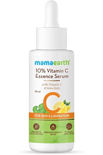 Mamaearth سيروم الوجه بفيتامين سي بنسبة 10% مع خلاصة نبات غوتو كولا، لتفتيح ا...
