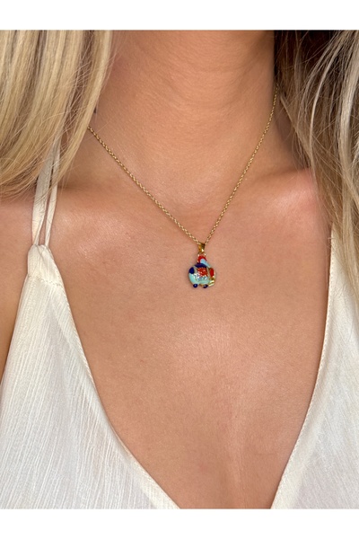 YOUES JEWELRY ÇELİK FİL ŞANS KOLYE