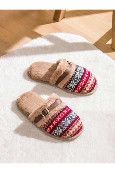 LC Waikiki Lcw Steps Furry Women's House Slippers