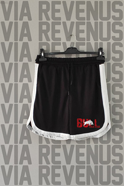 Vordevia Bull Printed Piped Detail Jarse Sports Training Shorts
