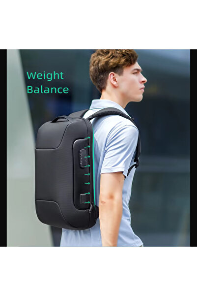 Zimtal Anti-Theft USB Charging Waterproof Laptop Backpack for 15.6" (Black)