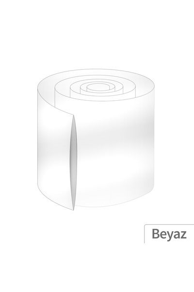 Tisetta 95mm PVC Heat Shrink Beyaz - 10 Metre