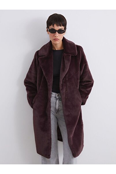 LC Waikiki Lcw Vision Jacket Collar Women's Fur Coat