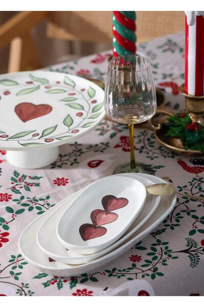 The Mia Luv Oval Serving Set of 4, 21 cm