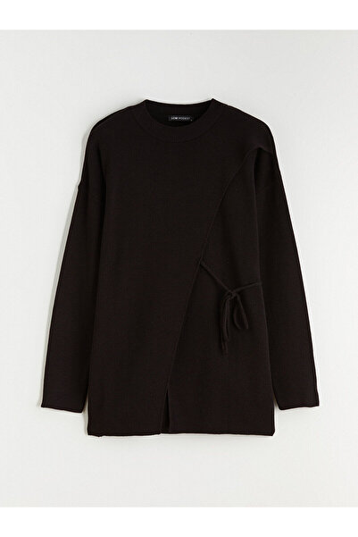 LC Waikiki Crew Neck Tie Detail Women's Knitwear Tunic